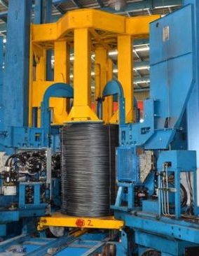 Wire coiling machine